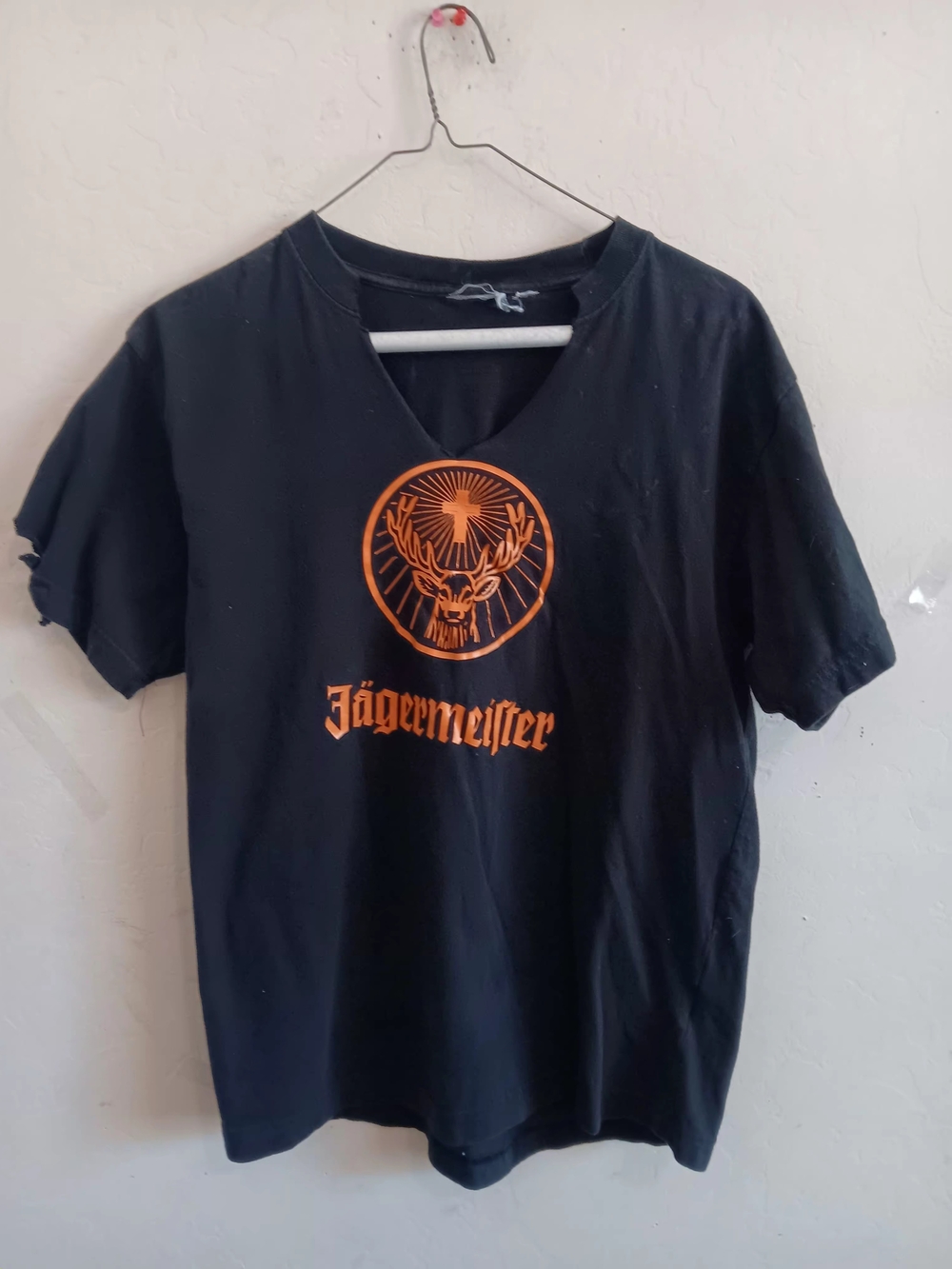 Jägermeister Black Logo T-Shirt - Orange Graphic Womens Size Medium